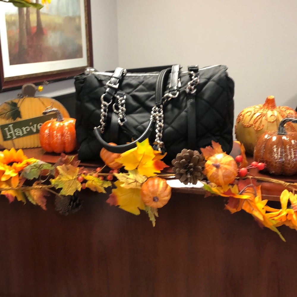 Authentic Black Velo Quilted Prada Purse!